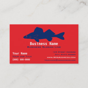 Personalisierter Walleye-Angelführer / Charter-Ges Visitenkarte
