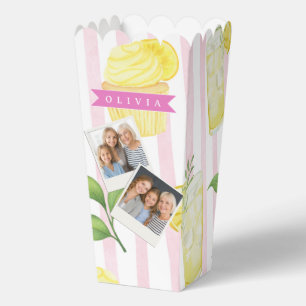 Personalisierter Wasserfarbe-Limonaden-Cupcake-Str Geschenkschachtel