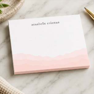 Personalisierter Wasserfarbe Pink Ombre Haftnotizb Post-it Klebezettel