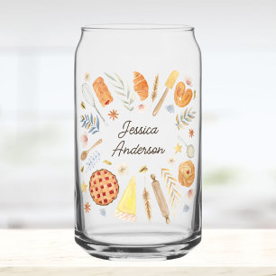 Personalisierter Wasserfarben-Back-Pâtisserie-Chef Dosenglas