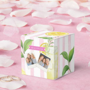 Personalisierter Wasserfarben-Limonaden-Cupcake-St Geschenkschachtel