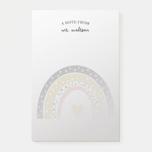 Personalisierter Wasserfarbenlehrer Post-it Klebezettel