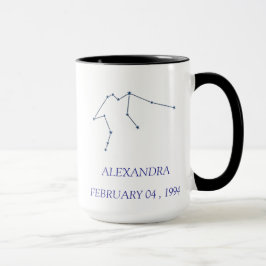 Personalisierter Wassermann-Sternbild-Becher - Ben Tasse