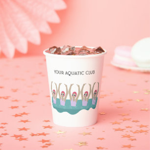Personalisierter Wassersportclub  Pappbecher