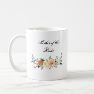 Personalisierter Watercolor-BlumenGastgeschenk Kaffeetasse