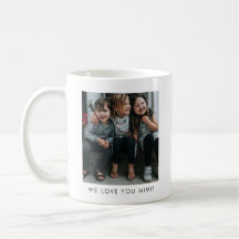 Personalisierter We Love You MIMI Oma Foto Simple