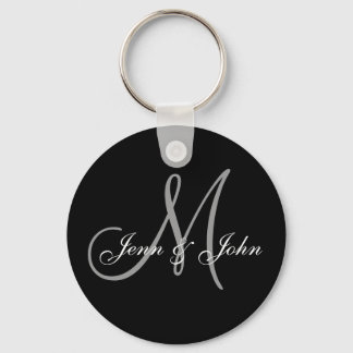 Personalisierter Wedding Monogram-Schlüsselanhänge Schlüsselanhänger
