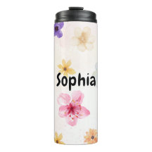 Personalisierter weicher Wasserfarben-Blumenstrauß