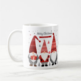 Personalisierter Weihnachts-Gnom-Becher Kaffeetasse