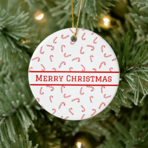 Personalisierter Weihnachts-Lutscher-Weihnachten Keramik Ornament