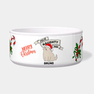 Personalisierter Weihnachts-Napf für Haustiere mit Napf