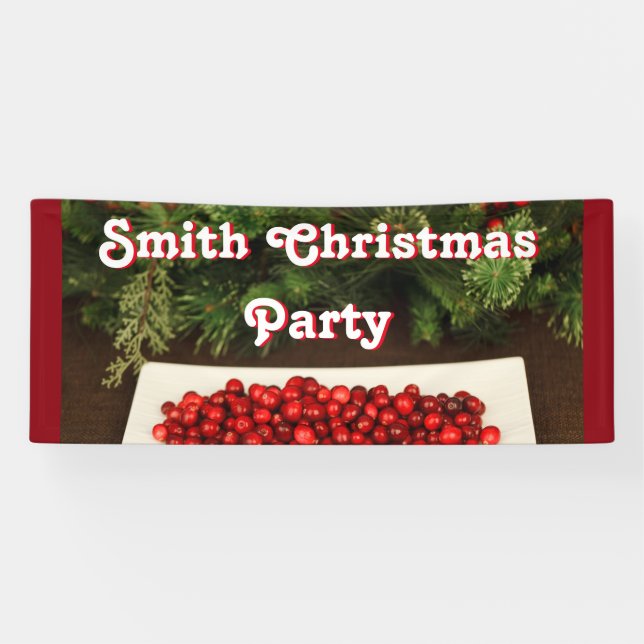 Personalisierter Weihnachts-Party-Banner Banner (Horizontal)