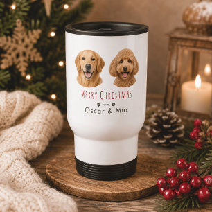Personalisierter Weihnachts-Reisebecher mit 2 Tier Reisebecher