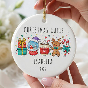 Personalisierter Weihnachts-Schatz Keramik Ornament