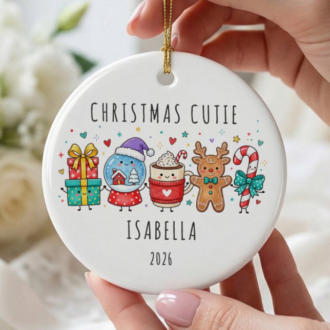 Personalisierter Weihnachts-Schatz Keramik Ornament (Von Creator hochgeladen)