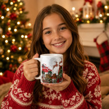 Personalisierter Weihnachts-Schlitten und Rentier