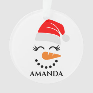 Personalisierter Weihnachts-Schneemann mit individ Ornament