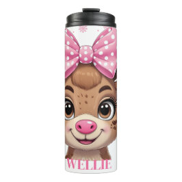 Personalisierter Weihnachts-Tumbler für Mädchen mi Thermosbecher