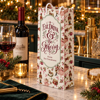 Personalisierter Weihnachts-Wein für Nussknacker Geschenktüte Für Weinflaschen