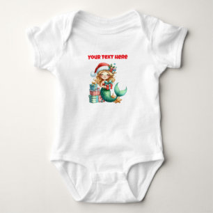Personalisierter Weihnachtsanzug für das Kleinkind Baby Strampler