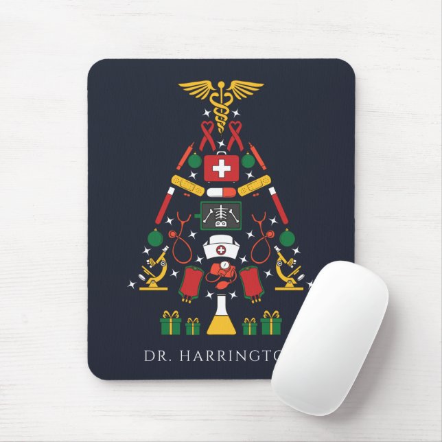 Personalisierter Weihnachtsarzt Mousepad (Mit Mouse)