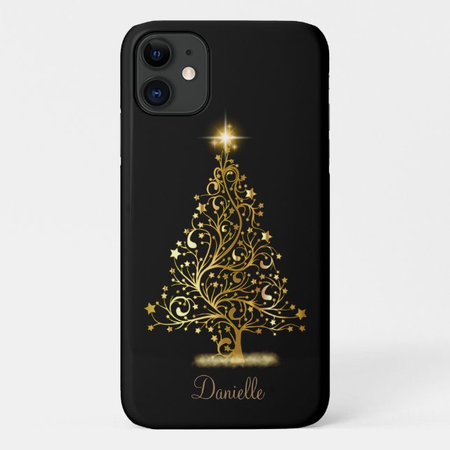 Personalisierter Weihnachtsbaum Case-Mate iPhone Hülle (Rückseite)