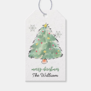 Personalisierter Weihnachtsbaum Geschenkanhänger