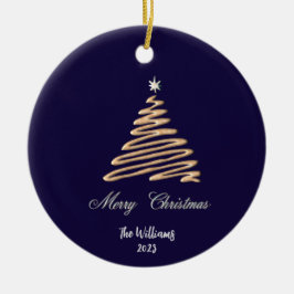Personalisierter Weihnachtsbaum Keramik Ornament