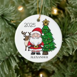 Personalisierter Weihnachtsbaum Keramik Ornament