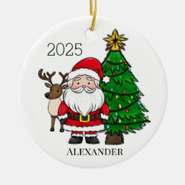 Personalisierter Weihnachtsbaum Keramik Ornament