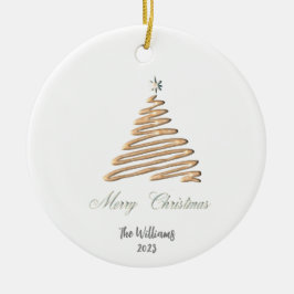 Personalisierter Weihnachtsbaum Keramik Ornament