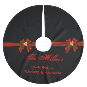 Personalisierter Weihnachtsbaum-Rock Polyester Weihnachtsbaumdecke