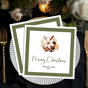 Personalisierter Weihnachtsbaum-Tischdeck aus warm Serviette
