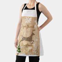 Personalisierter Weihnachtsbaumanhänger Hirschkuh