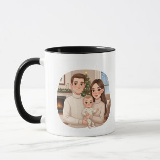 Personalisierter Weihnachtsbecher für das erste We Tasse