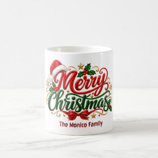 Personalisierter Weihnachtsbecher für die Familie Kaffeetasse