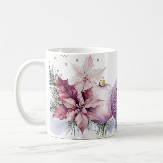 Personalisierter Weihnachtsbecher mit Namen Kaffeetasse (Links)