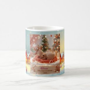Personalisierter Weihnachtsbecher mit warmen Wünsc Kaffeetasse