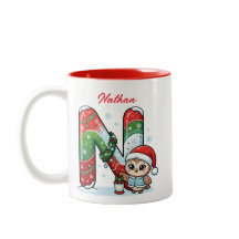 Personalisierter Weihnachtsbuchstabe N Monogramm S