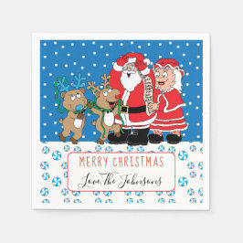 Personalisierter Weihnachtscocktail Napkin Weihnac Serviette