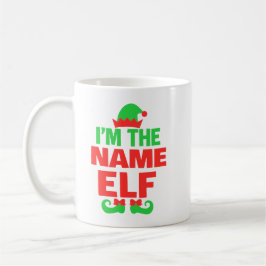 Personalisierter Weihnachtself Kaffeetasse
