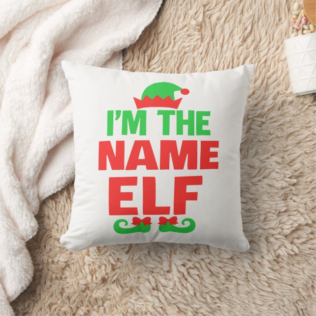 Personalisierter Weihnachtself Kissen (Decke)