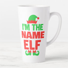 Personalisierter Weihnachtself Milchtasse