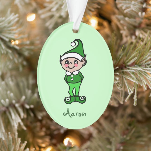 Personalisierter Weihnachtself Ornament (Baum)