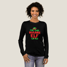 Personalisierter Weihnachtself Tri-Blend Shirt