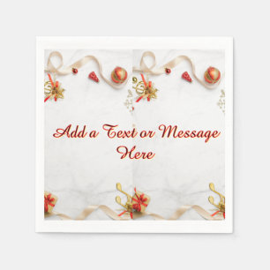 Personalisierter Weihnachtsfeier-Tisch  Serviette