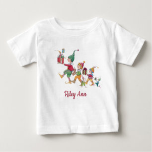 Personalisierter Weihnachtsfeiertag White Baby T-shirt
