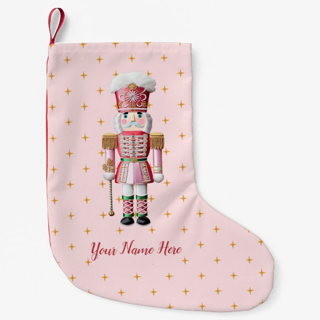 Personalisierter Weihnachtsfest Nutcracker Kleiner Weihnachtsstrumpf (Vorderseite)