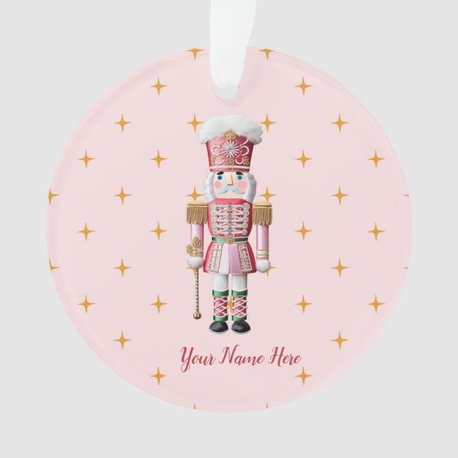 Personalisierter Weihnachtsfest Nutcracker Ornament (Vorderseite)
