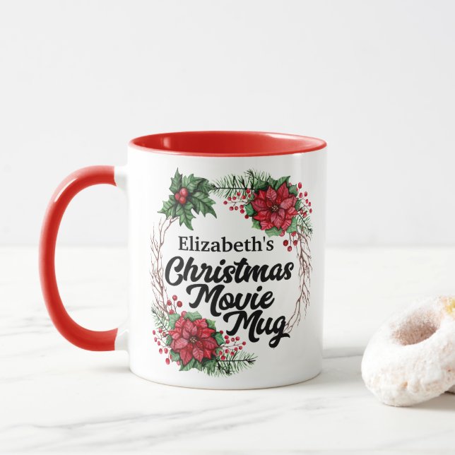 Personalisierter Weihnachtsfilm über die Feuerwerk Tasse (Mit Donut)